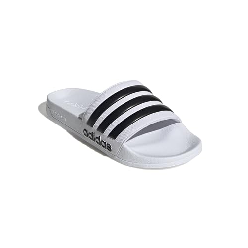 Image of adidas Women ADILETTE SHOWER Synthetic Swim Slide FTWWHT /GOLDMT /BOGOLD | LUT50