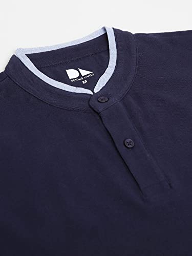Image of Dennis Lingo Men's Cotton Slim Fit Mandarin T-Shirt
