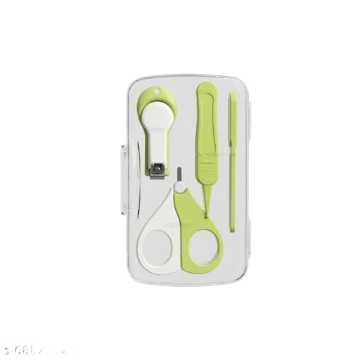4-in-1 Baby Nail Clipper Set | Safe-use Baby Nail Cutter Set with Scissors, Clippers, File & Tweezers | Newborn and Toddler Grooming Essentials | Compact and Travel-Friendly Baby Kit (Green)-image-35