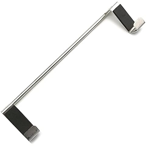 Stainless Steel Kitchen Towel Holder, Cupboard Door Towel Rack Bar Holders for Kitchen Cabinet Towel Rag Rack Over Door Towel Bar Hanger, Silver (11 inch) Cover