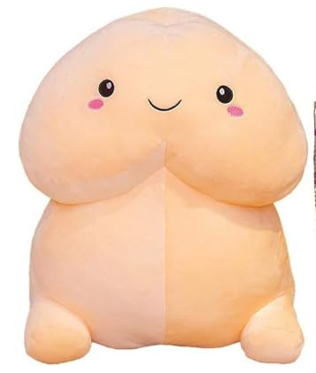 Funny Plush Pillow Cute Creative Cartoon Soft Stuffed Plush Home Decor Pillow Plush Prank Festival Gift for Friend (Smile Pink 7.8in)