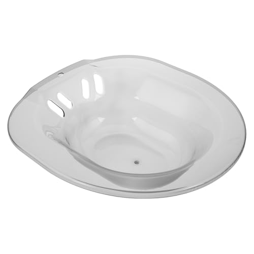 FOMIYES Sitz Bath for Toilet Hemorrhoids Relief Sitz Basin Postpartum Care Pan Tub Userfriendly Design Light Grey