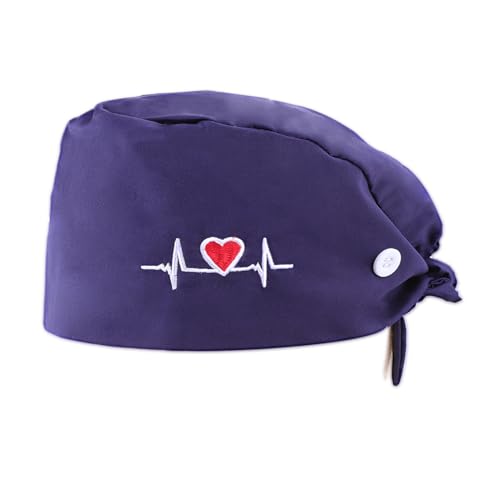 Bonnet Gommage Bouffant Bleu Marine, Calot Chirurgien Femme En Tissu Respirant, Calot Bloc Pour Médecins, Calot Dentiste, Accessoires Dentiste Lavable Pour Personnel Médical, Taille Unique