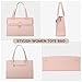 LOVEVOOK Laptop Bag for Women 15.6 Inch Laptop Tote Work Professional Leather Computer Briefcase Waterproof Handbag Shoulder Large Capacity Business Teacher Office Bag Crossbody Purse,Pink