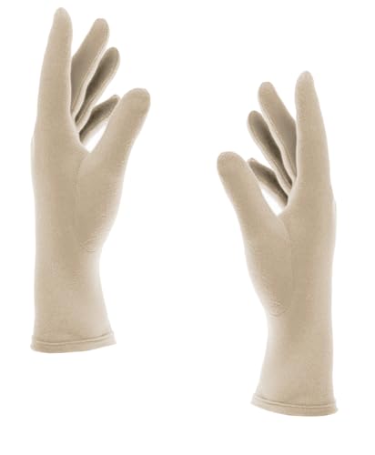 Van Der Rich ® - Handschuhe mit Touchscreen Fleece innen - Damen (Beige)