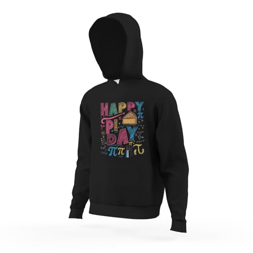 Kids Funny 3.14 PI Day Pie Day Pi Symbol For Math Lovers Boys Girls Lightweight Kangaroo Pocket Hoodies4
