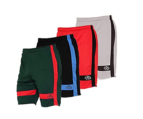 Image of Fort Worth Men's 4 Pack Gym Workout Shorts Quick Dry Bodybuilding Weightlifting Pants Training Running Jogger with Pockets (M)