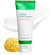 NEUL20S Spicule CICA Foam Cleanser, 3.38 fl oz/100ml | Hydrating Korean Face Wash with Centella A...
