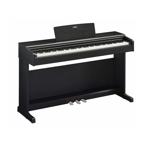 Image of Yamaha Arius Series 88-Key Weighted Action Upright Digital Piano, CFX Concert Grand Piano Voice, 3-Pedal Unit, Bench Included, Classic Upright Design, Black YDP145B