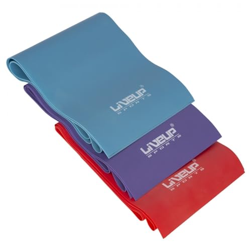 Faixas Elásticas de Resistência, Kit com 3 Intensidades: Leve, Mé...