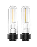 TrustWheel Solar Garden Light Replacement Bulbs, Warm White 3000K 0.5W Outdoor Fence Light Bulbs DC 3V for Yard Landscape Path Lawn Patio Walkway, 2-Pack