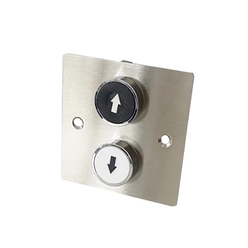 Bouton-poussoir dissimulé pour piloter volets et démarrage électrique panneau inox 86x86
