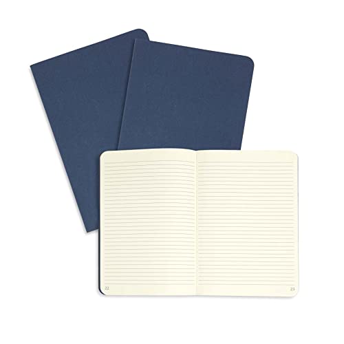 Carnet de voyage bleu foncé en lin idéal pour raconter vos aventures et randonnées