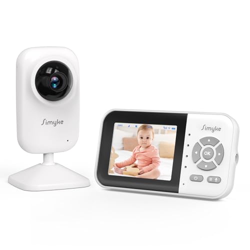 Simyke BME28-1 Upgrade Video Baby Monitor,Wifi Baby Camera,2.8 Inch Display And App Control,1200Ft Long Range,2 Way Talk,Auto Night Vision,Sound Alert,Vox,Temperature Sensor 5 Lullabies Feeding Remind,Home Use thumb #8