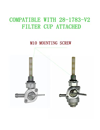 Image of YAMAKATO Generator Petcock Fuel Tank Shut Off Valve Gas Switch 310574GS for Champion Generac 310573GS 193272GS 204743GS All Power Briggs and Stratton etc., M10X1.25mm (Pack of 3)