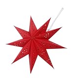Superbe design origami à neuf pointes : abat-jour en forme d'étoile en papier rehausse le décor festif avec un look distinctif en forme d'étoile à neuf pointes, adapté à la décoration suspendue en forme d'étoile de noël dans n'importe quelle pièce, abat-jour en forme d'étoile en papier pour lanterne, étoiles en papier suspendues