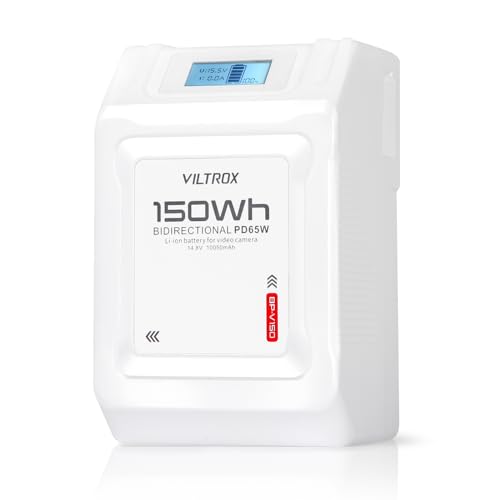 Amazon | VILTROX Vマウントバッテリー BP-V150、14.8V 10050mAh ミニV