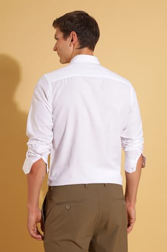 Image of Fyltr Men's Regular Fit Shirt - Full Sleeve | Functional Pocket | Button Down Collar | Formal Shirts for Men