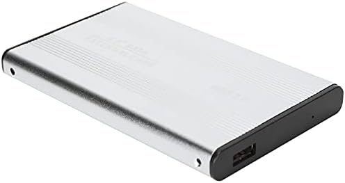 2.5in 2TB Portable External Hard Drive, USB2.0 HDD/SSD Hard Drive Enclosure, for OS X Laptops/External Data Storage(Silver)