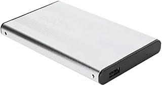 2.5in 2TB Portable External Hard Drive, USB2.0 HDD/SSD Hard Drive Enclosure, for OS X Laptops/External Data Storage(Silver)