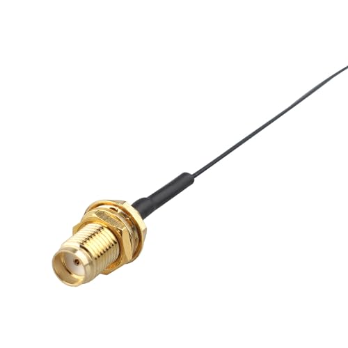 Futheda 2pcs U.FL IPX MHF4 to SMA Female Bulkhead Mount WiFi Antenna Extension Cable 0.81mm IPX SMA Coaxial Pigtail Cable 30cm/12 inch for Wireless Network Router RF Device Mini PCI Bluetooth GPS - Image 2