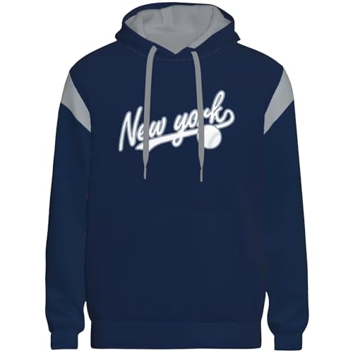 Hoodie Soft Classic Pullover Sweatshirt Navy Blue Gray Mens S-3XL2