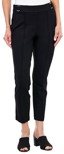 Rafaella Women's 26.5” Petite Ankle Pant with Hardware, Pull-on Waist with Slimming Panel, Stretch Fabric, Classic Fit3