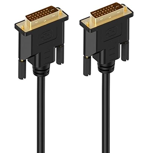 DVI to DVI Cable 6ft, DVI-D to DVI-D (24+1) Dual Link Cable for Computer, Monitor
