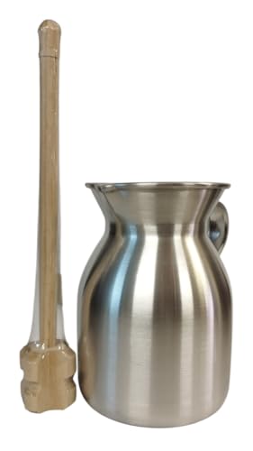 CHOCOLATERA - 3 litros - CHOCOLATERA DE Aluminio Y Molinillo DE Madera - Producto Hecho EN Colombia