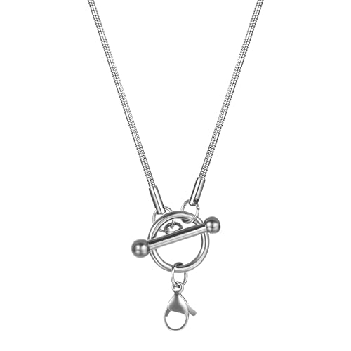 Collier chaîne longue argent 925 pendentif serrure et clé pour homme femme