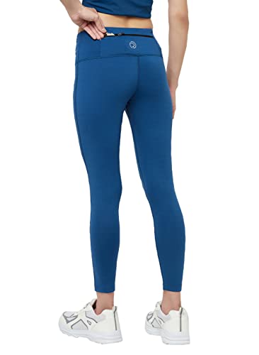 Image of TRUEREVO Sports Leggings for Women-Stretch Dryfit High Waist 7 /8th Gymwear Pants with Back Zipper Pocket-Quick Dry Activewear-Training Tights- for Yoga, Sports, Gym, Workout and Running