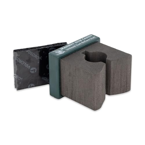 Peregrine Field Gear Magnet Gun Caddy with Optional Hook and Loop for Vehicle, Safe - Up to 12 ga - Forest Green & Grey