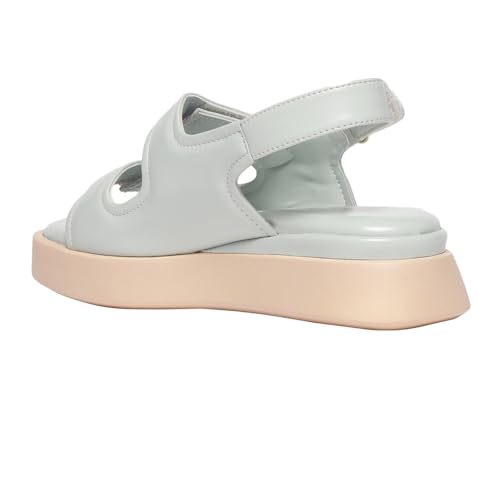 Image of MONROW Fancy And Stylish Extra Cushioning and Comfortable Fashionable Light Weight Vegan Fashion Heel Sandal for Women and Girls