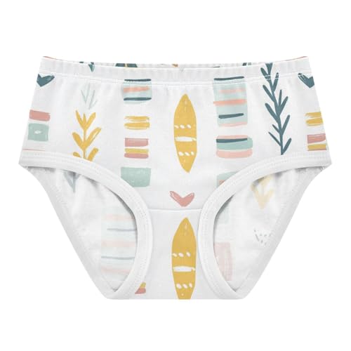 GuoChe Briefs Panties Training Comfort Color for Toddler Girls in Sizes 2T,3T, 4T, 5T, 6Y and 8Y