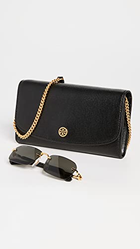 Tory Burch Women's Robinson Chain Wallet, Black, One Size3