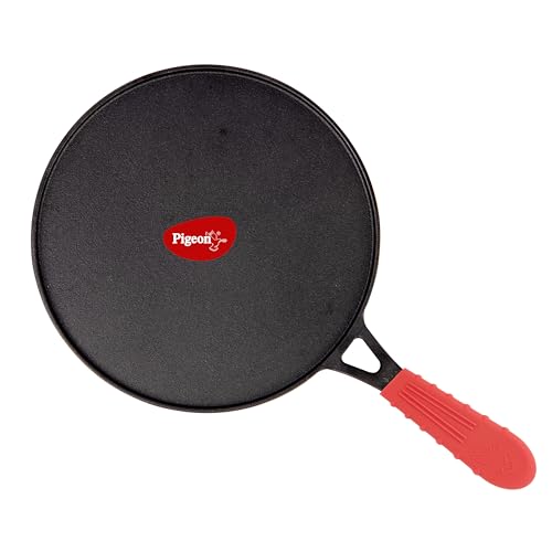 Pigeon by Stovekraft Pre-Seasoned Cast Iron Concave Tawa 28 cm | Induction Compatible | Pre-Seasoned with 100% Vegetable Oil | Naturally Nonstick | High Pressure Casting |Nostalgic Taste | Toxin-Free (B0CYLSBQCR) Amazon Price History, Amazon Price Tracker