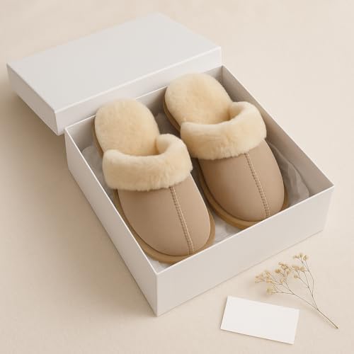 Resim Cozy Peluş Ev Terliği – Kadın/Erkek Kışlık Ev Ayakkabısı, Ultra Yumuşak Sıcak Astar, Kaymaz Taban, Hediye Kutulu – SİMAGİFT 