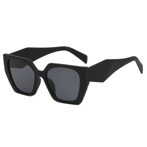 Lunettes de soleil colorées pour femmes punk grand format avec verres de protection UV400