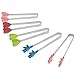 Cabilock 5 Pcs Pinces Alimentaires Pinces de Cuisine Pinces en Acier Inoxydable Pinces à Pain BBQ Pinces Ustensiles de Cuisine pour Salade Steak de Viande