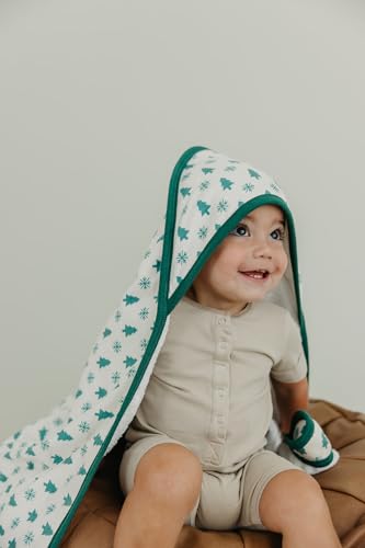 Image of Copper Pearl Hooded Bath Towels Premium Knit /Terry Cloth Baby Towels with Hood, Pockets, and Cool Designs - Great to Gift and Make Bath Time Fun - Baby Bath Towel, Alps