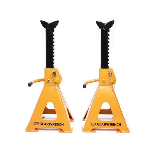 Image of GEARWRENCH 12 Ton Ratcheting Jack Stands - Pack of 2 | GWJS12T