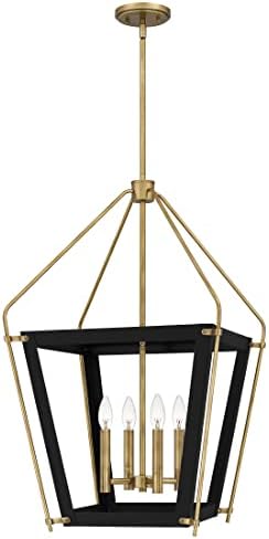 Quoizel Abbeville 4-Light Earth Black Pendant Light