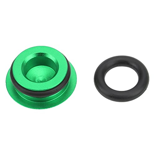 ochun クランクアーム用のコンパクトなアンチポルボカバー、簡単な設置、中空のコネクティングロッド用アルミニウム合金22?25 mmマウンテンサイクリスト用のゴムリング付き (グリーンダストカバー1)