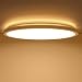 Produktbild LIGHTNUM LED Deckenleuchte Flach, 18W 1600LM Rund Deckenlampe 3000K Warmweiß, Ultra Dünn Deckenbeleuchtung für Wohnzimmer, Badezimmer, Küche, Balkon, Bad, Flur, Keller, Ø295×25mm