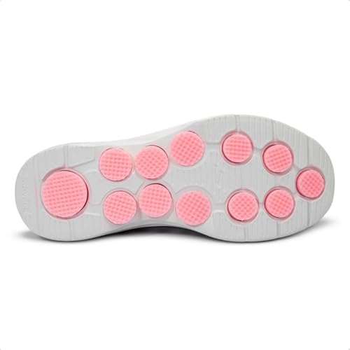 Skechers Damen Go Walk 7 MiaGO Walk 7 MIA, Weißes Textil, neonrosa Besatz, 35 EU – Ansicht 5
