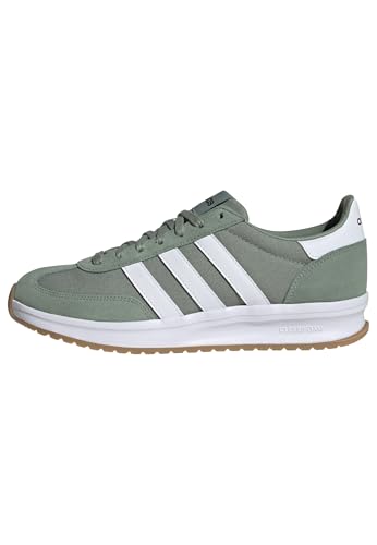 adidas Run 70S 2.0 Shoes, Zapatos Hombre, Silver Green/FTWR White/Gum 3, 44 EU