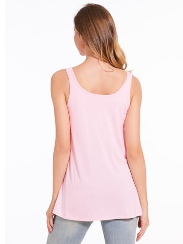 Image of Rosyline Tank Top for Women with Built in Bra Flowy Swing Undershirt Tank Tops S-4XL