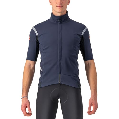 Castelli 4522512 GABBA RoS 2 Giacca Uomo SAVILE BLUE/SILVER GRAY L