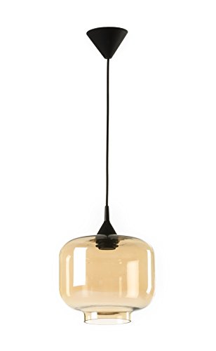 Els Banys Lámpara de Techo Boca 25, Ambar, Ø25 x 22 cm