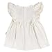 Gerber Baby Girls Cotton Dress and Diaper Cover Set, Ivory, 6-9 Months